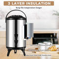 Distributeur de boissons chaudes isotherme milk,tea 10 L  - inox