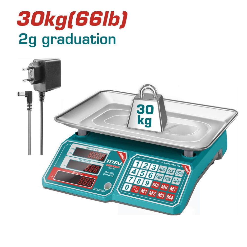 Balance électronique de calcul de prix, 40 kg