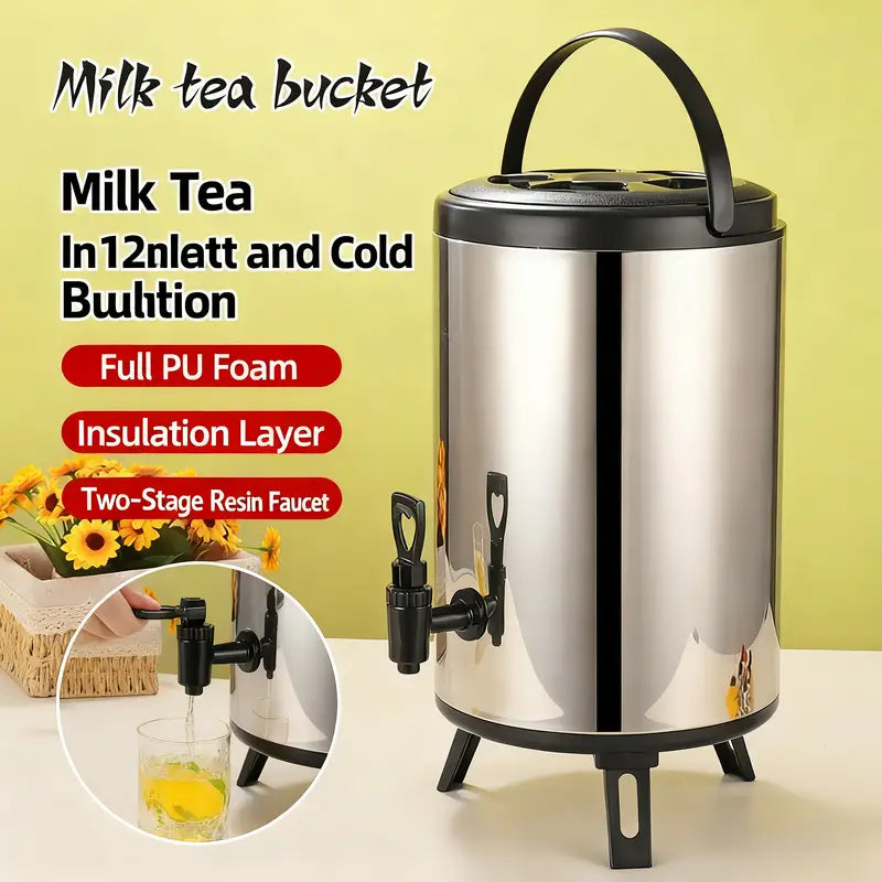 Distributeur de boissons chaudes isotherme milk,tea 10 L  - inox